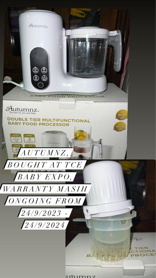 Autumnz Two Tier Baby Food Processor, Babies & Kids, Nursing & Feeding, Weaning & Toddler