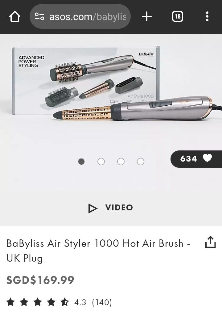 BaByliss Air Style 1000 - UK Plug