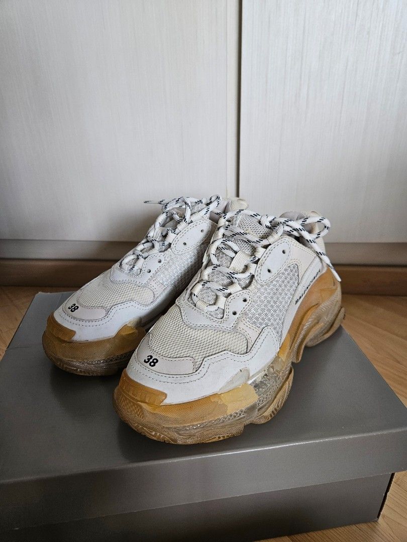 AUTHENTIC Balenciaga Triple S Clear Sole Edition