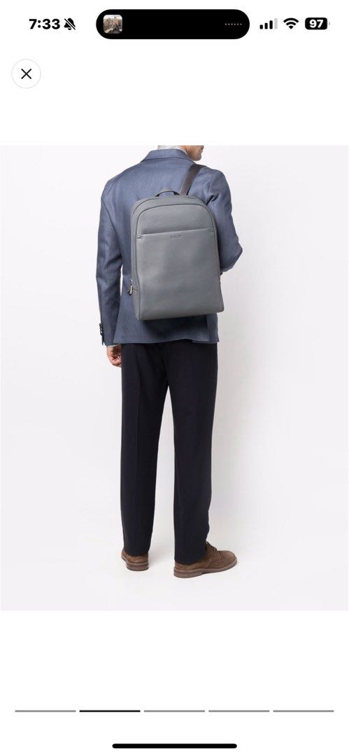 Bally luxury leather backpack for sale