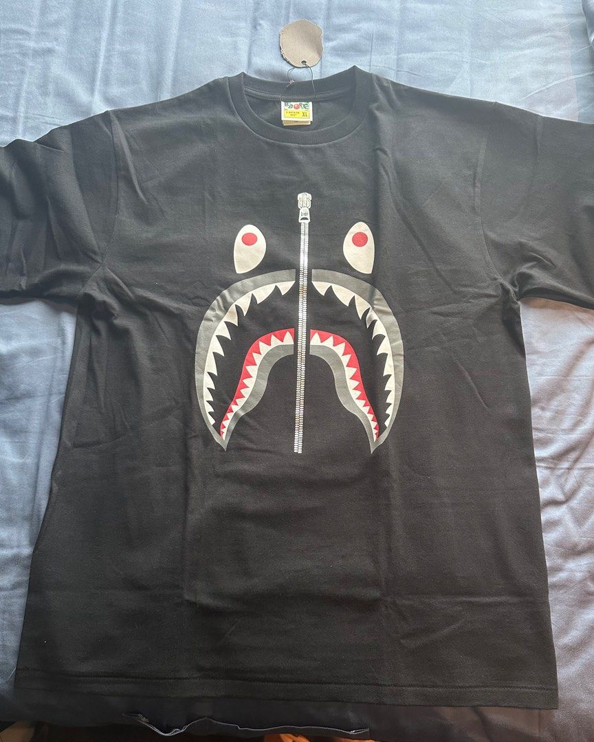 Bape shark tee black clearance