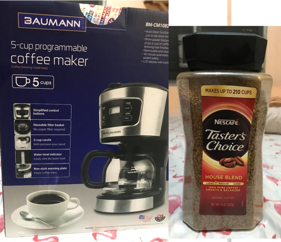Baumann coffee Maker w/ free Nescafe tasters choice, TV & Home ...