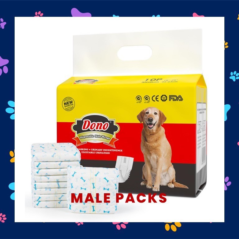 BEAND NEW Dono Disposable Male Dog Diaper size S Pet Supplies
