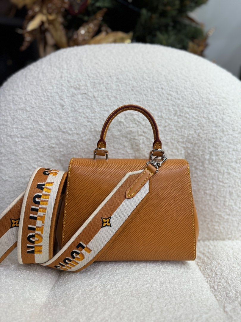 BN below RP Louis Vuitton Cluny Mini Gold Miel Epi Leather Bag