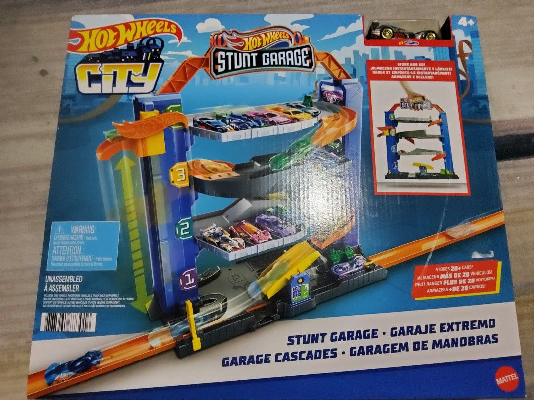 Bnew Hot Wheels Stunt Garage, Hobbies & Toys, Toys & Games on Carousell