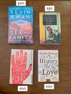 Books (Kevin Kwan, Nicholas Sparks, Lord of the Rings etc.)