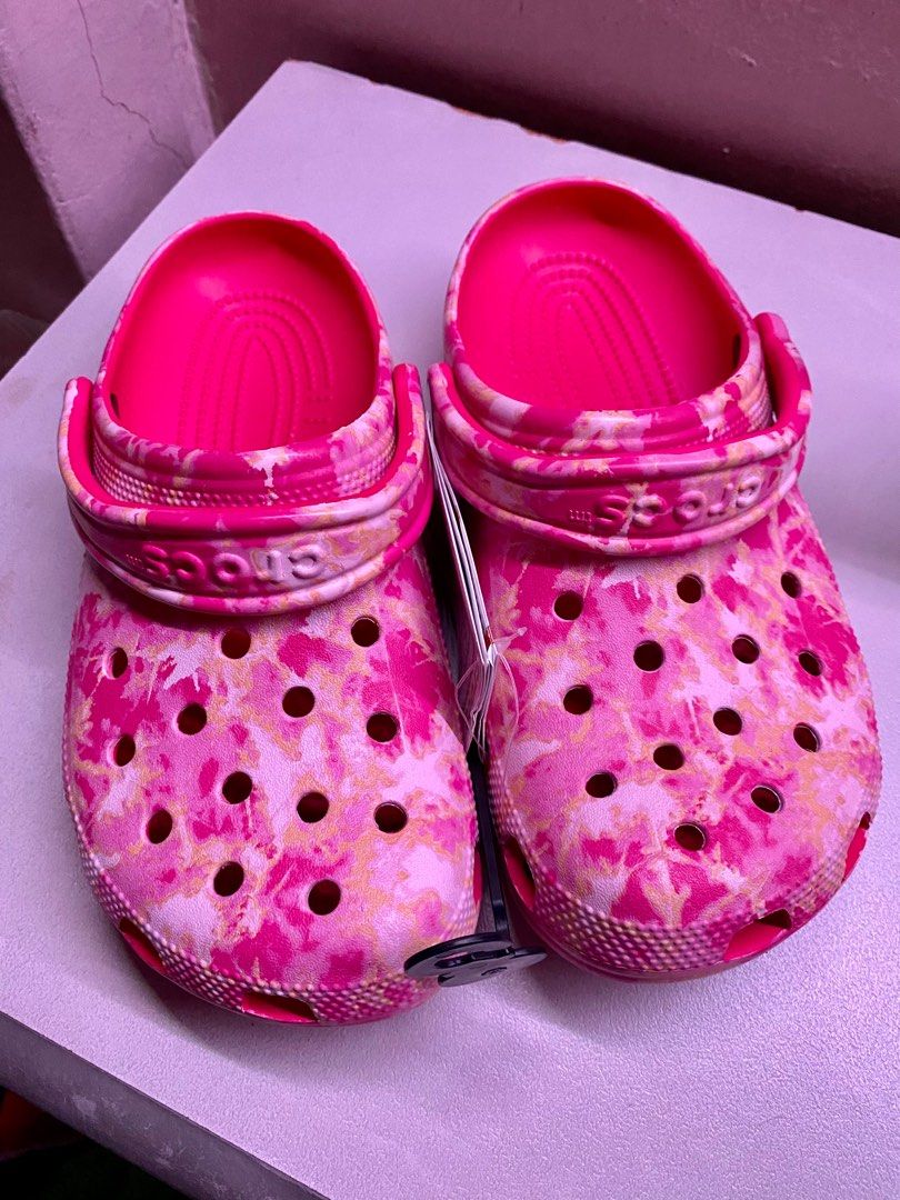 Brand New Bleach Dye Crocs