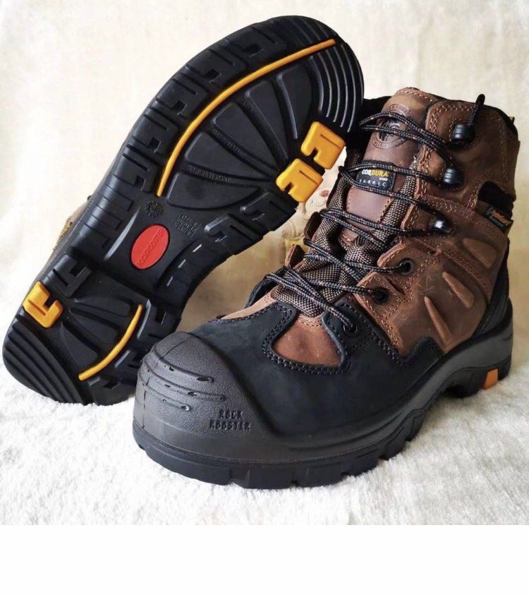 Brand New RockRoster Safety Boots Steel Toe Waterproof AntiSlip