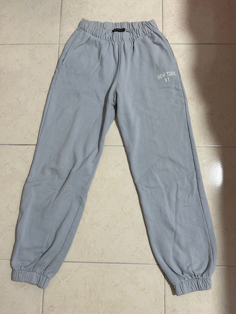 Brandy melville light blue sweatpants hot sale