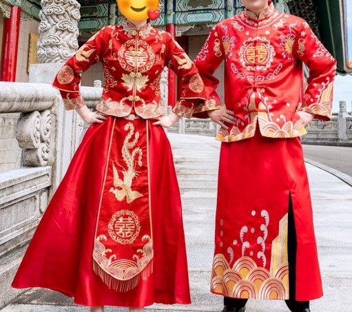 Buy Traditional Chinese Bride Red Wedding Xiuhe Dress, Women's