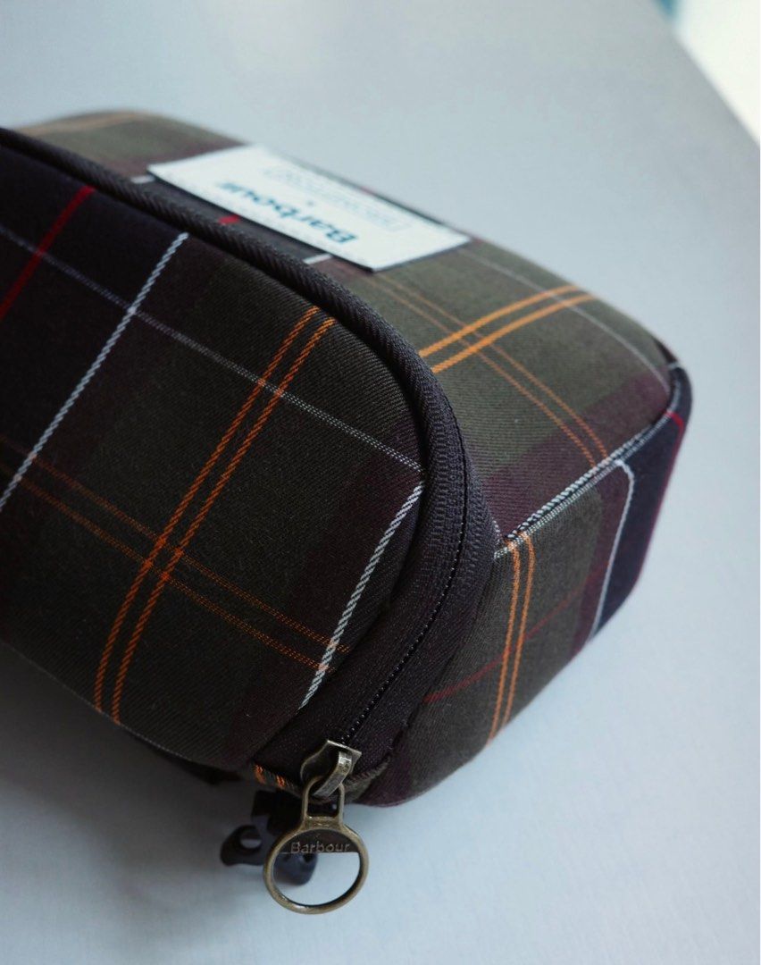 Barbour × BROMPTON ZIP POUCH Barbour X Brompton Zip Pouch Tartan – B-Spokes