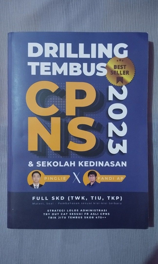 BUKU DRILLING TEMBUS CPNS 2023 PING LIE x FANDI AP, Buku & Alat Tulis