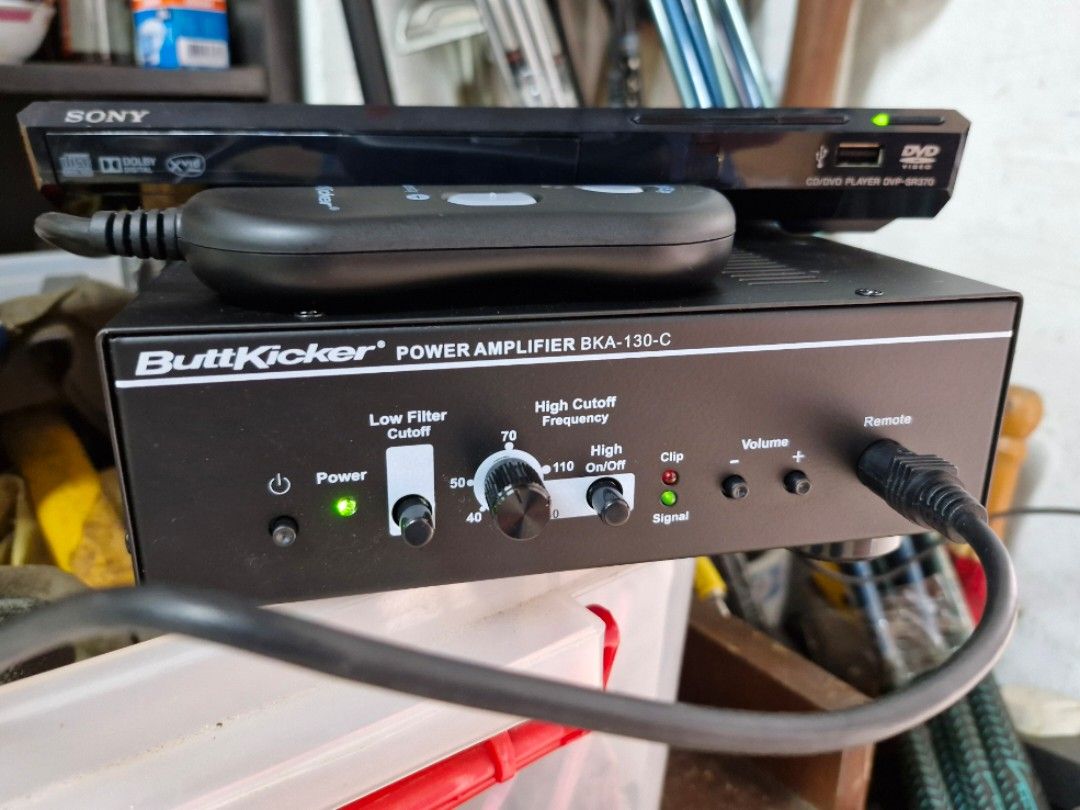 ButtKicker BKA-130-C Power Amplifier With Remote & Cord - Open Box