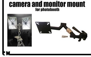 Camera and monitor mount for photobooth