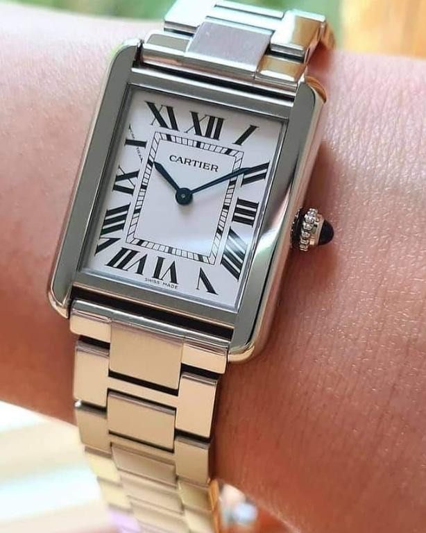 Cartier tank solo new arrivals steel bracelet