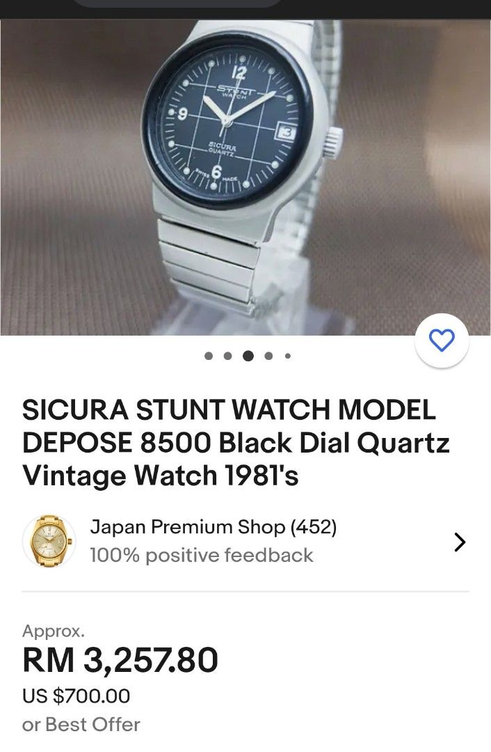 Casio classic analogue digital watch with Sicura Stunt watch