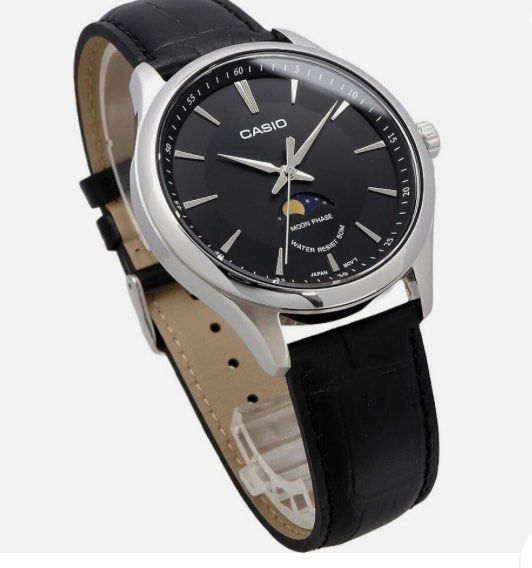 Casio black cheap strap watch