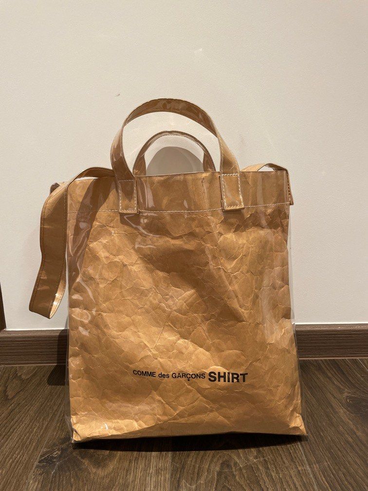 Cdg pvc on sale tote bag
