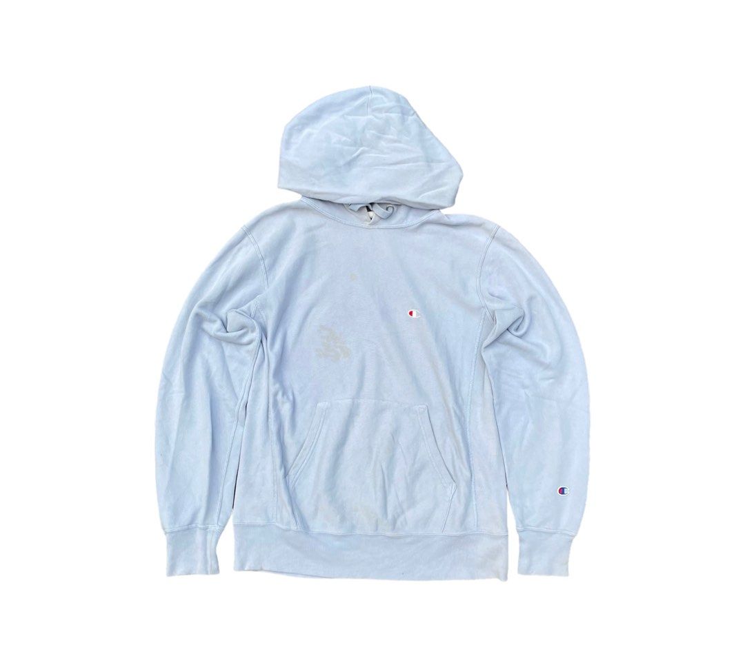 Mens light on sale blue champion hoodie