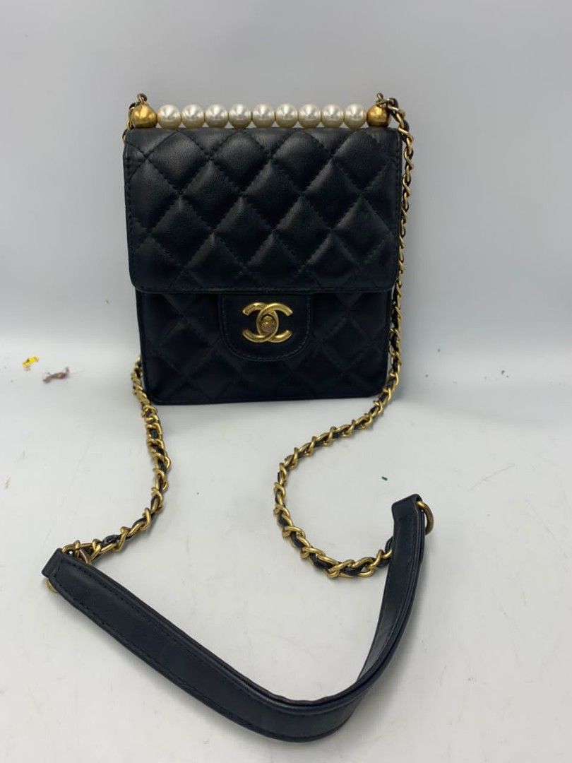 Pre-Owned Chanel Classic Small Double Flap GHWmbskin Bag - QVC.com