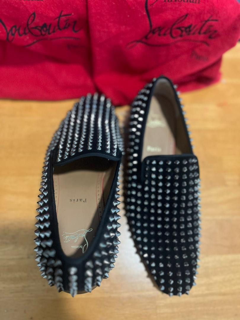 Christian louboutin cheap dandelion spikes flat