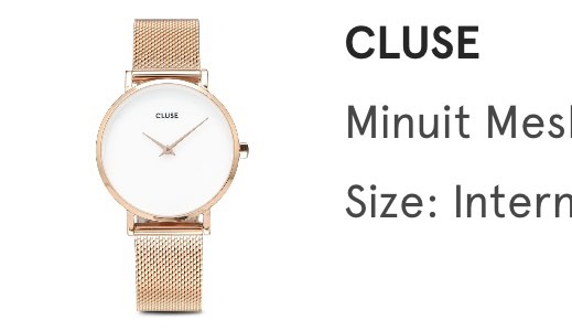 Cluse quadrato cheap