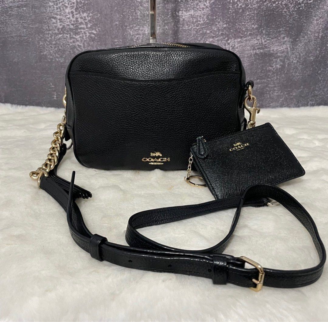 Black coach camera bag new arrivals