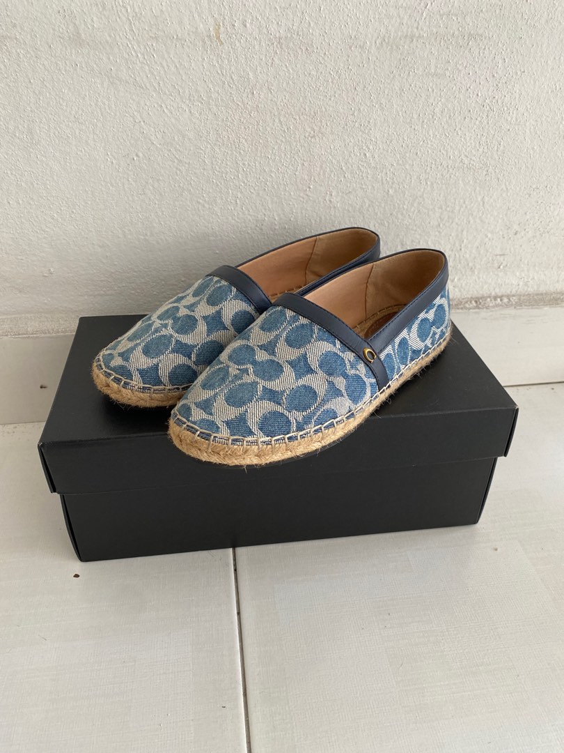 Coach Casey sig denim espadrilles