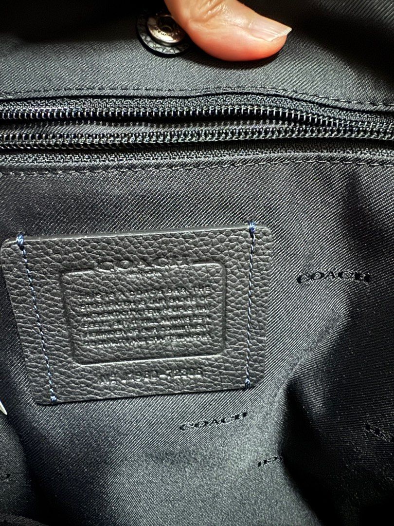 Coach leather laptop backpack, Women's Fashion, Bags & Wallets