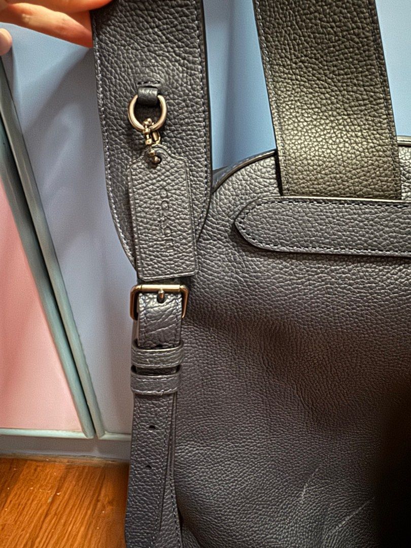 Coach leather laptop backpack, Women's Fashion, Bags & Wallets