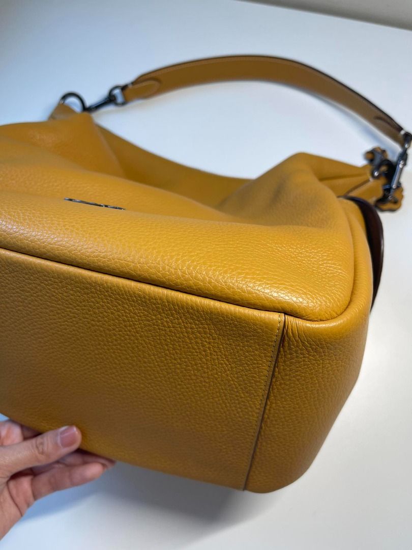 Coach pebble textured leather shoulder bag, Women's Fashion, Bags ...
