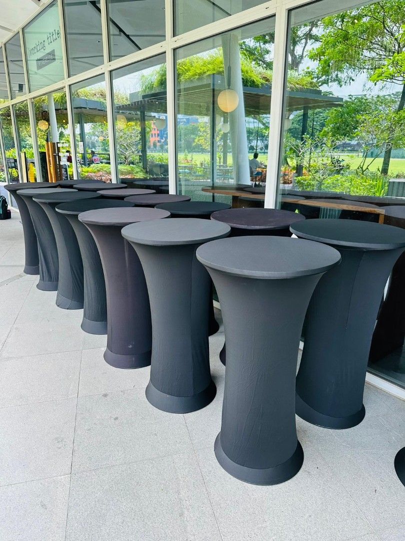 Cocktail table for rent high table bar table Lifestyle Services Event Party Services on Carousell