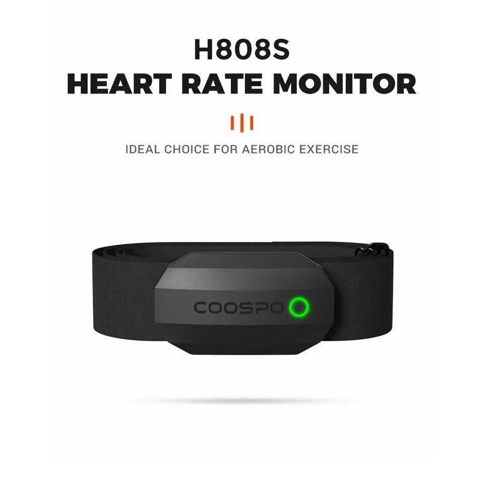 CooSpo H808S Heart Rate Sensor Dual Mode ANT Bluetooth With Chest Strap Cycling Computer for Wahoo Garmin Zwift Sports Monitor