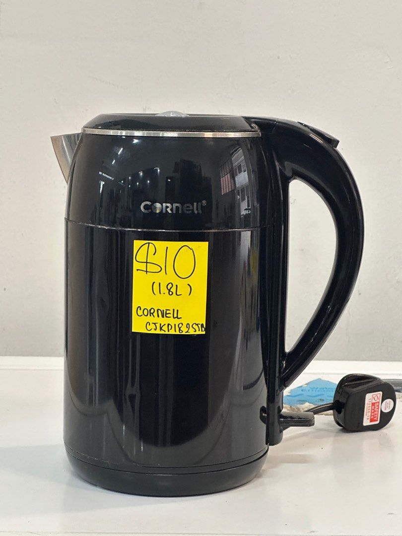 CORNELL CJKP182SSB CORDLESS KETTLE (BLACK) Condition 7/10 $10