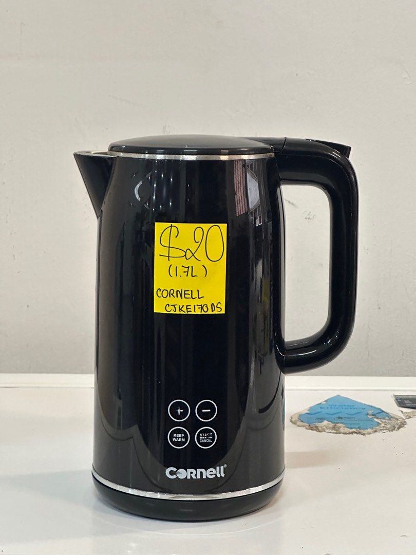 CORNELL CORDLESS KETTLE CJKE170DS DIGITAL-BLACK Condition