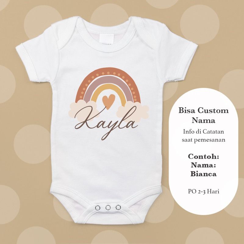 CUSTOMISED BABY ROMPERS BABY JUMPER BABY ONESIE SHORT SLEEVES