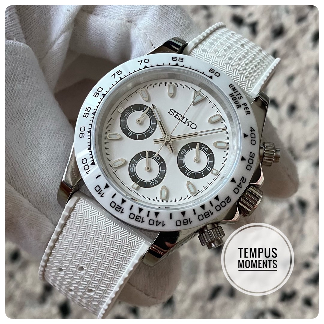 Chronograph white top dial
