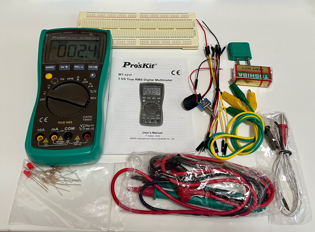Digital Multimeter Mounted On Board digital multimeter and bread board, Everything Else on Carousell