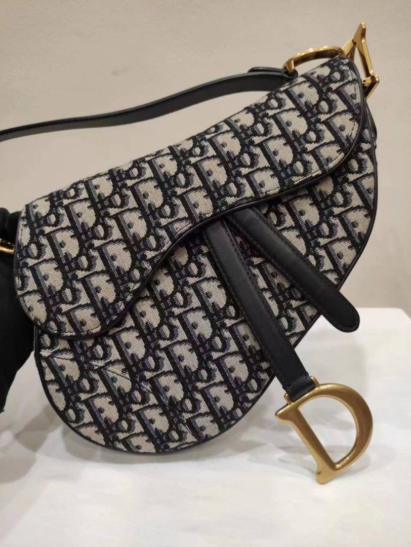 Dior Saddle Bag with strap, Luxury, Bags & Wallets on Carousell