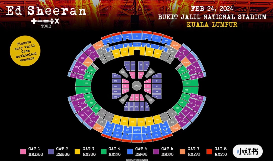 Ed Sheeran Concert Ticket 2024, Tickets & Vouchers, Event Tickets on