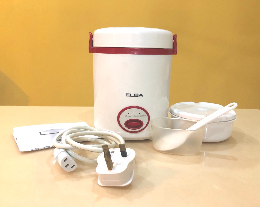 Elba Mini Rice Cooker Model ERCD1233(WH), TV & Home Appliances