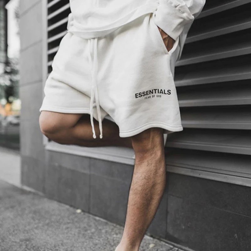 Fear of god white shorts best sale