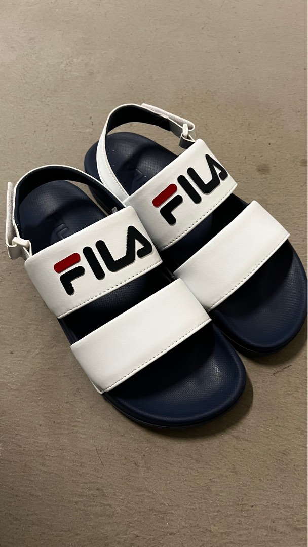 FILA Sandals Flip Flops Slides Navy Blue with White Men's Size 12 | Sandals,  Fila sandals, Sandals for sale