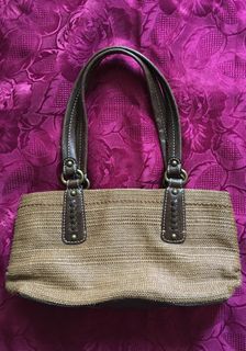 Fossil Woven Hand Bag