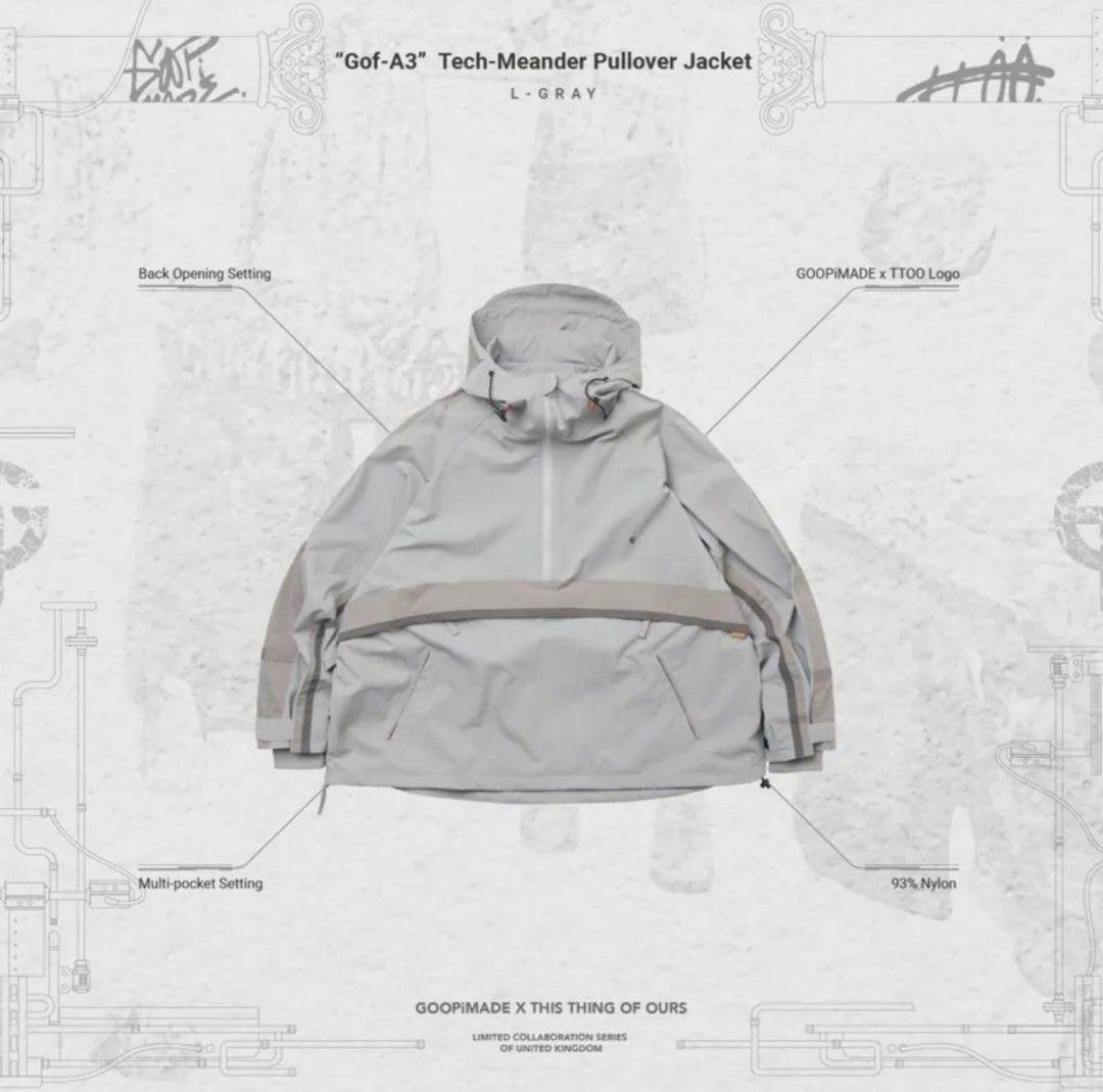 GOOPiMADE x THIS THING OF OURS “Gof-A3” Tech-Meander Pullover