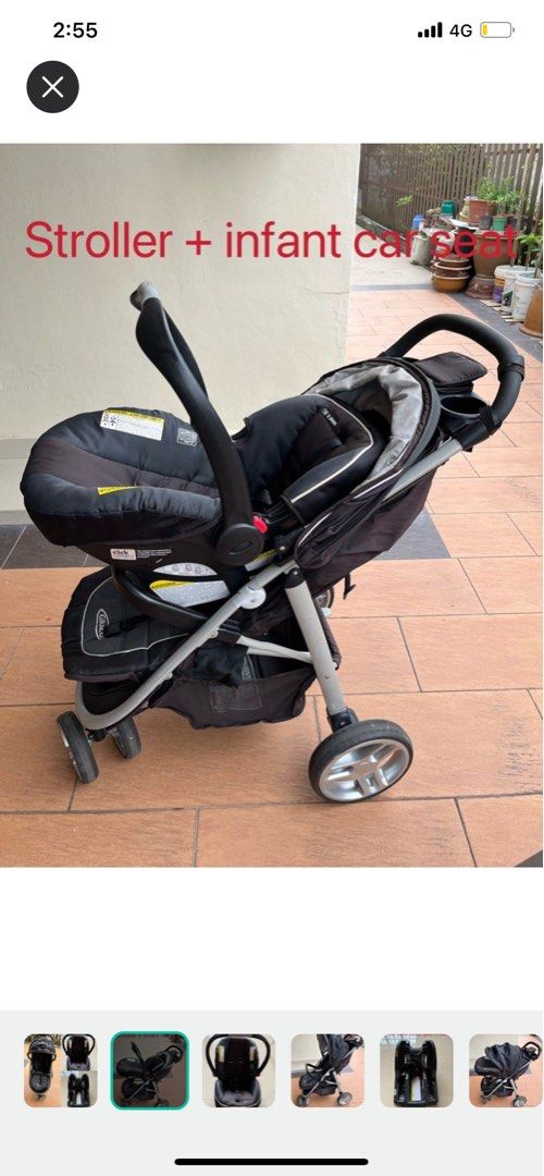 Baby Transport Graco Aire3 Stroller And Carseat Transport Graco