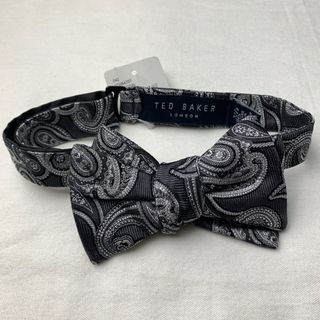 Ted Baker Gray paisley bowtie