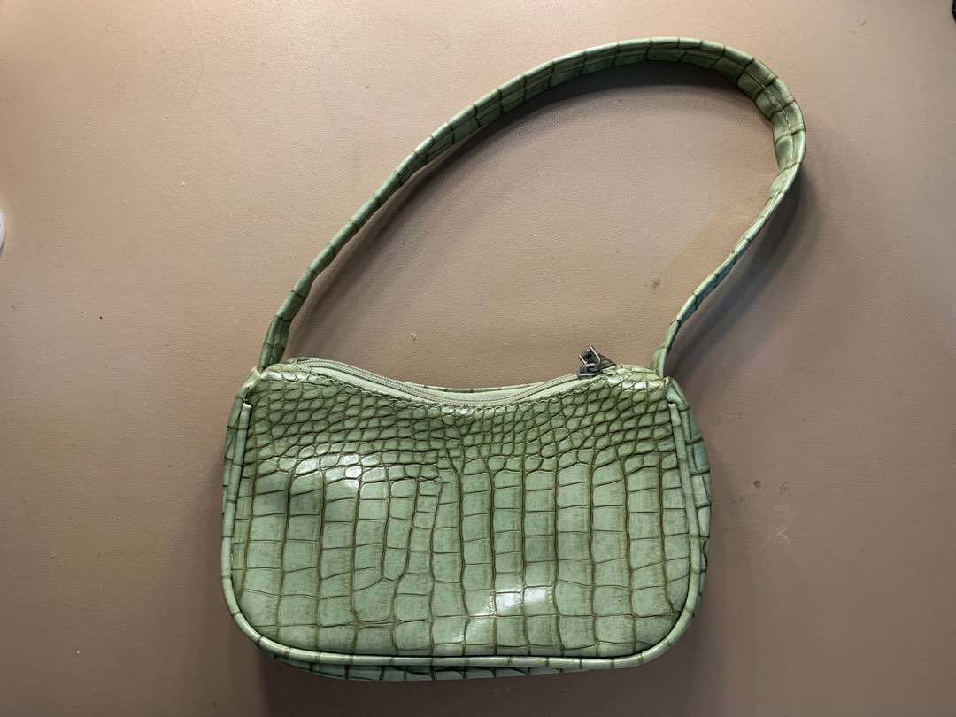 Green Faux Leather Shoulder Mini Bag, Women's Fashion, Bags & Wallets ...