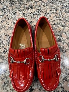 Red gucci clearance loafers men