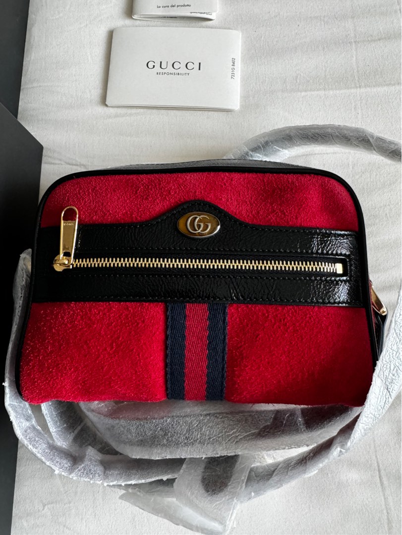 Gucci ophidia sale red suede